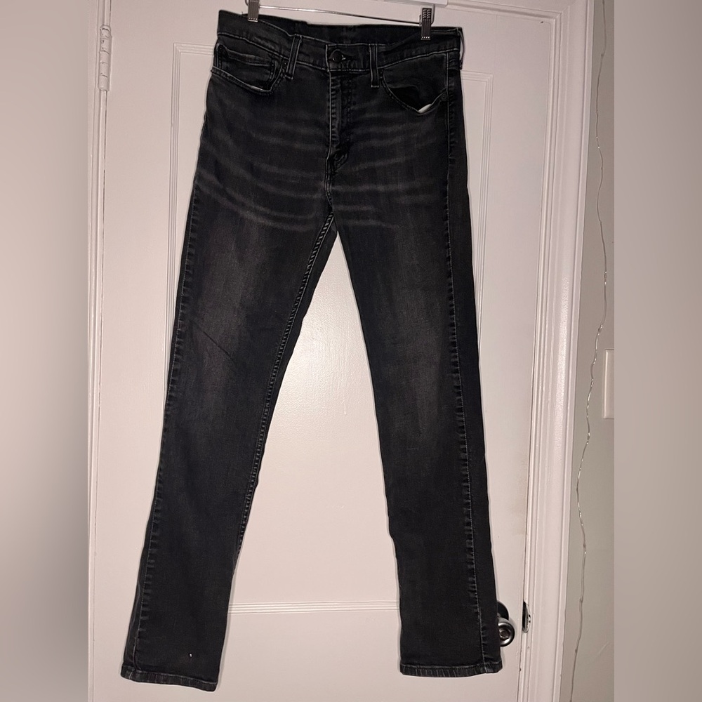Levi's Men's Slim Straight Black Jeans 34x34